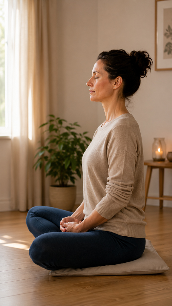 Aufrechte, wache Sitzhaltung als Grundlage der Meditation